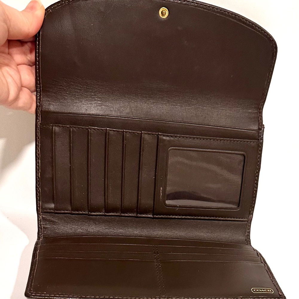 Coach Madison Wallet Brown Leather - Picture 5 of 10